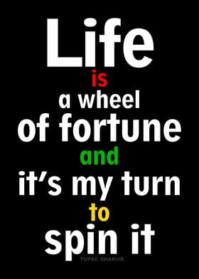 Life is a wheel of fortune