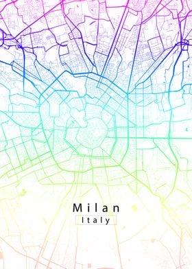 Milan City Map