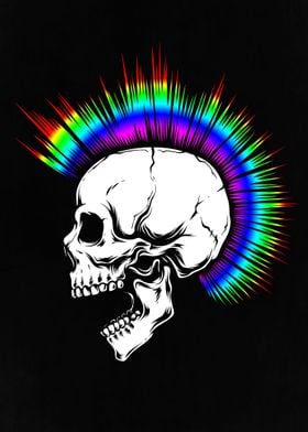 LGBTQ Punk Skull