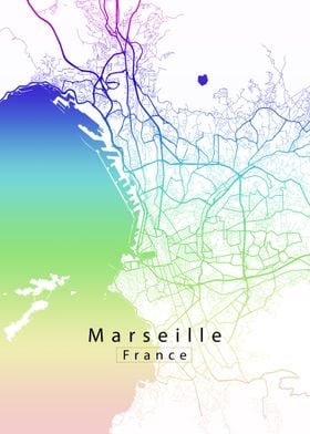 Marseille City Map