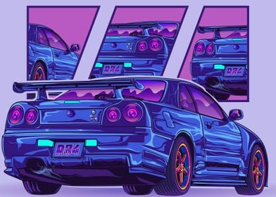 Skyline Gtr R34 Minimalist