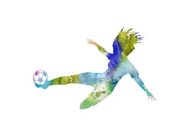 Female Soccer Player 