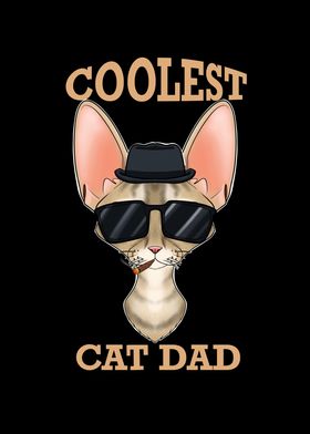 Coolest Devon Rex Cat Dad