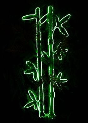 Bamboo Neon Lights