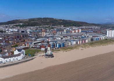 Aerial view Swansea East