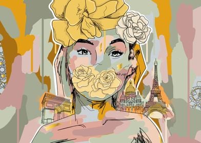 Fantasy woman Paris art