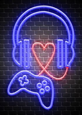 Music and gaming neon