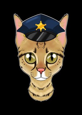 POLICE CAT  Kitten images, Cat posters, Cat art