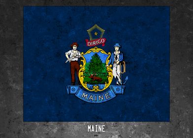 Flag of the state of Maine