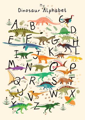 ABC dinosaur alphabet