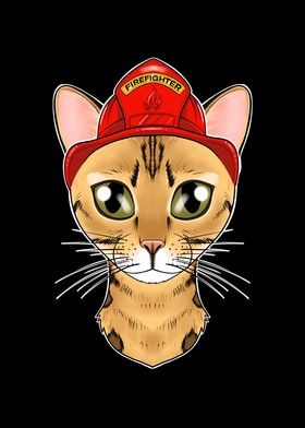 Firefighter Bengal Cat