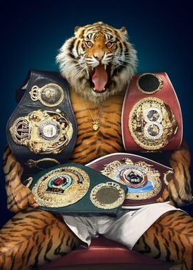 Boxing tiger KING