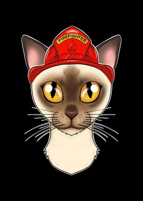 Firefighter Burmese Cat