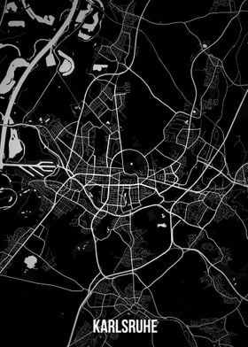 Karlsruhe dark map