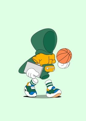 Cute basketball