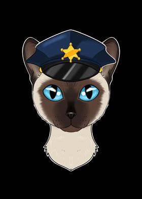 Police Siamese Cat