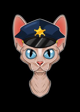 Police Sphynx Cat