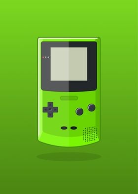 Green Gameboy Color Poster By Benart Displate