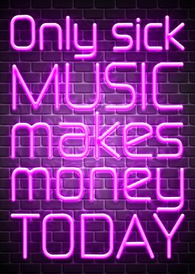 Musical neon quotes