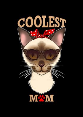 Burmese Cat Mom I Coolest