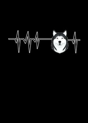 Dog Heartbeat Husky