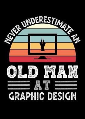 Old Man at Graphic design