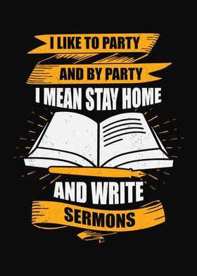 Funny Sermon Pastor Design