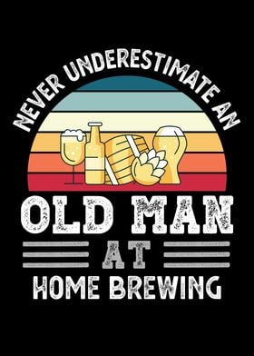 Old Man at Home brewing