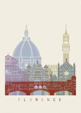 Florence skyline poster