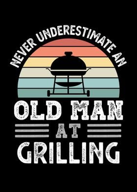 Old Man at Grilling