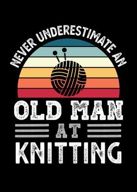 Old Man at Knitting