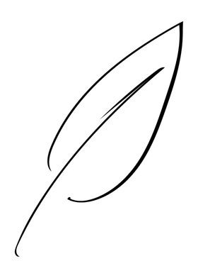 Leaf Line Art Minimal