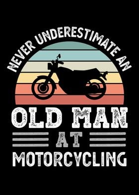 Old Man at Motorcycling