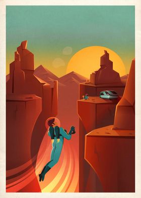 Space Travel Poster