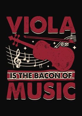 Viola Player Bacon Design