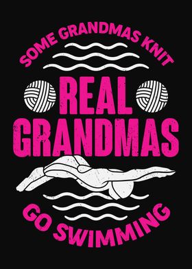 Swimming Grandma Design