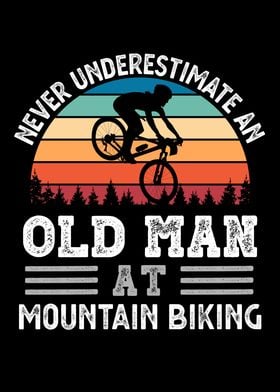 Old Man at Mountain biking