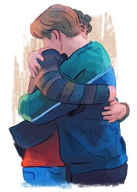Nick hugging Charlie