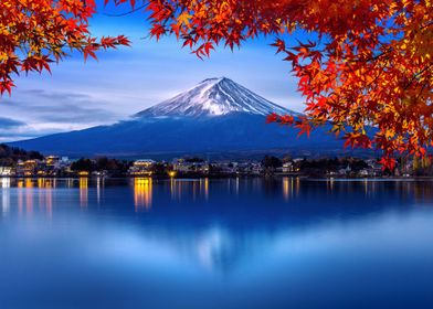 Fuji mountain and kawaguch