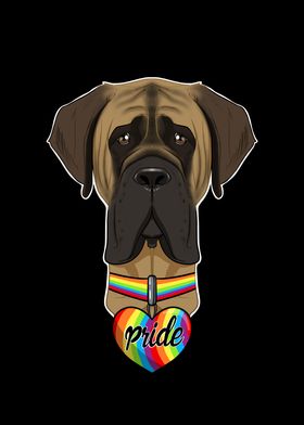 Mastiff LGBTQ Flag I Gay