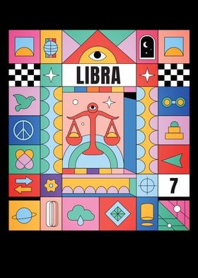 Abstract Libra Zodiac