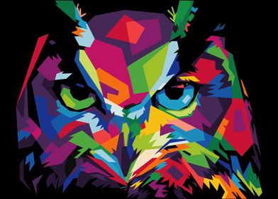 Colorful Owl Illustration 