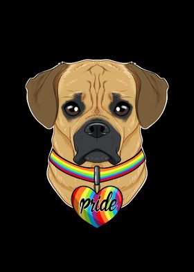 Puggle LGBTQ Flag I Gay