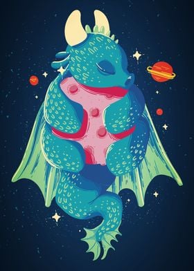 Creative Dragon in Space