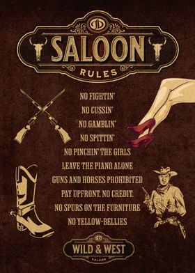 Vintage Saloon Rules