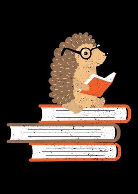 Hedgehog Book Nerd