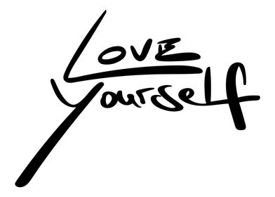 Love Yourself Line Art