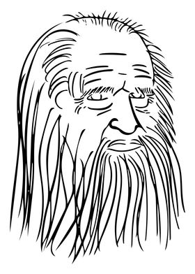 Leonardo Da Vinci Line Art