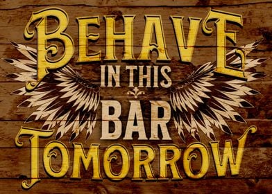 Vintage Bar Sign