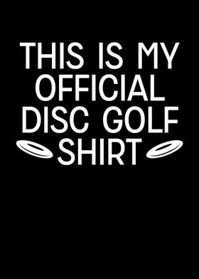 This is my disc golf shirt